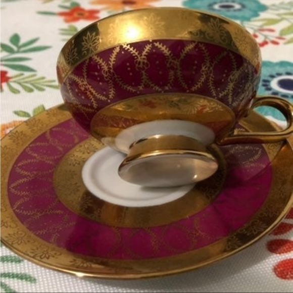 Beautiful Vintage Espresso Cup & Saucer - Picture 8 of 8